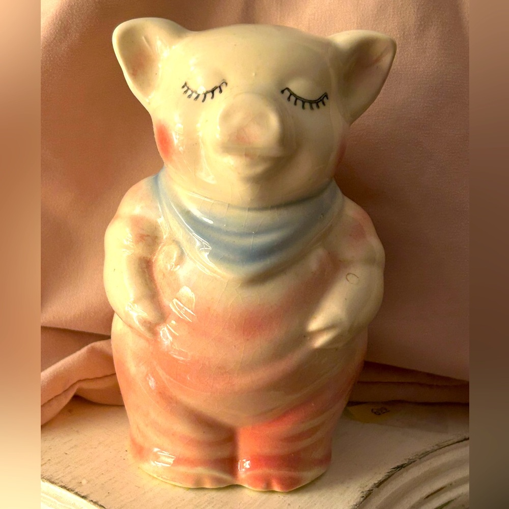 Vintage Royal Copley Smiling Pig Bank